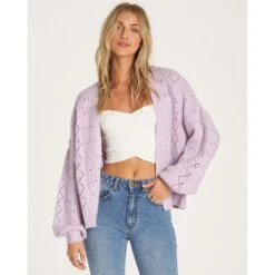 Billabong Blissed Out In Lilac Sweater