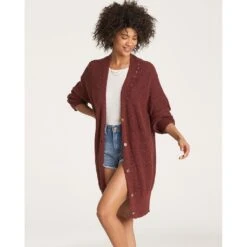 Billabong Mellow Nights In Coco Berry Sweater