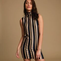 RVCA Dress Inbound Mock Neck In Multi Sweater