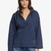 Roxy Sun Beats Poncho Hoodie In Mood Indigo (Bsp0) Sweatshirt -Billabong Fashion Store HS1587069329