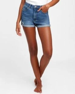 RVCA Hi Roller In Blue Shorts