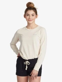 Roxy Next Trip LS In Tapioca (Teh0) Shirt