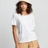 RVCA WoWyatt Tee Shirt In White -Billabong Fashion Store HS1603391852