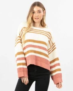Rip Curl Road Side In Bone (Bo Sweater