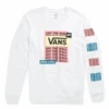 Vans Layers Of Loud Long Sleeve Boyfriend Tee Shirt In White -Billabong Fashion Store HS1606940573