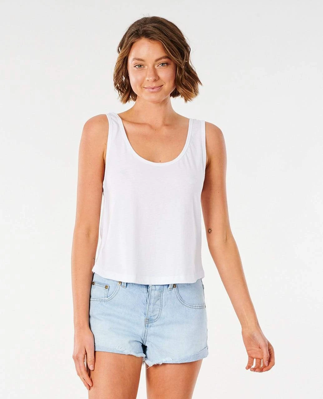 Rip Curl Longboard In White Tank Top 3 Rip Curl Longboard In White Tank Top