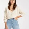 Billabong Bring It In White Sweater -Billabong Fashion Store HS1610670811