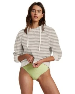 Billabong Surfline Pullover In White Sweatshirt