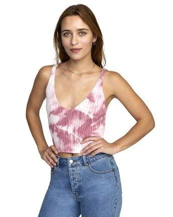 RVCA Captured Tie Dye In Multi Tank Top 3 RVCA Captured Tie Dye In Multi Tank Top