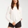 Billabong WoADIV Long Sleeve Tee Shirt In Salt Crystal (Scs) -Billabong Fashion Store HS1612203899