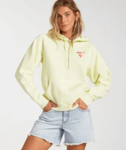 Billabong Catchin Waves Hoodie In Lime Sweatshirt