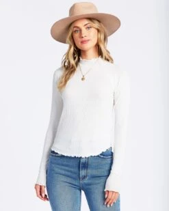 Billabong Save Layer Me Long Sleeve Top In Cool Wip (Cwp) Shirt