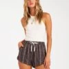 Billabong Road Trippin Yarn Dye In Black Shorts -Billabong Fashion Store HS1612227153