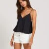 Volcom From Harlem Cami In Black Tank Top -Billabong Fashion Store HS1612478597