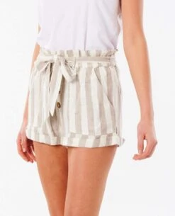 Rip Curl Ashore Stripe In Taupe (Ta Shorts