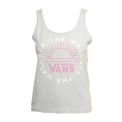 Vans Summer Schooler In Light Blue Tank Top