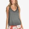 Roxy Need A Wave B In Anthracite (Kvj0) Tank Top -Billabong Fashion Store HS1615427356
