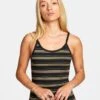 RVCA Distance Stripe In Black Tank Top -Billabong Fashion Store HS1615600860