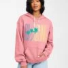 Billabong Sun Club Hoodie In Coral Sweatshirt