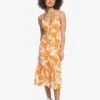 Roxy Seaside State Strappy In Tan Dress -Billabong Fashion Store HS1617918936