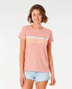Rip Curl Blossom Stripe In Clay Shirt