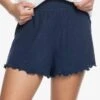 Roxy Cozy Day Rib Knit Lounge In Mood Indigo Shorts 1 Roxy Cozy Day Rib Knit Lounge In Mood Indigo Shorts -Billabong Fashion Store HS1618850020