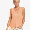Roxy Bright Place Sleeveless In Coral Sweater -Billabong Fashion Store HS1618858151