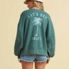 Billabong Salty Blonde Vacation Mode In Jungle Sweatshirt -Billabong Fashion Store HS1619022411