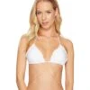 Cosita Buena Wavey Triangle Bikini Top (white) -Billabong Fashion Store Z2650272