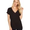 HURLEY Perfect V Short Sleeve Tee (black) -Billabong Fashion Store Z4260805