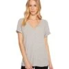 HURLEY Perfect V Short Sleeve Tee (grey Heather) -Billabong Fashion Store Z4260806