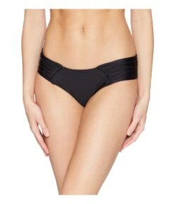 Cosita Buena Scrunch Ruched Back Bikini Bottom (black)