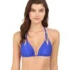 Cosita Buena Reversible Zigzag Knotted Cut Triangle Top (electric Blue) 2 Cosita Buena Reversible Zigzag Knotted Cut Triangle Top (electric Blue) -Billabong Fashion Store Z688202551270